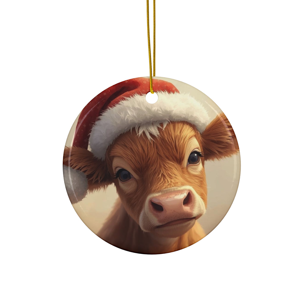 Cow Ceramic Ornament